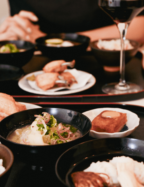コース料理の写真